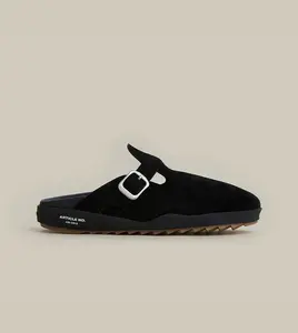 VAGABOND LEATHER BLACK DRIFT CLOGS