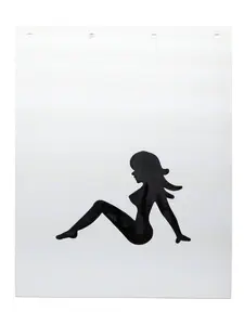 #2430LW Sitting Lady Mud Flap LEFT & RIGHT 24" x 30" 1 PAIR
