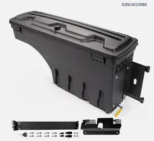 G-PLUS Truck Bed Storage Box Toolbox Right Fit For Chevy Silverado GMC Sierra 1500 2500 3500 2007-2018,Truck Bed Toolbox Rear Right Passenger Side