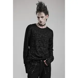 Men's Distressed Dead Silence Long-Sleeve T-Shirt