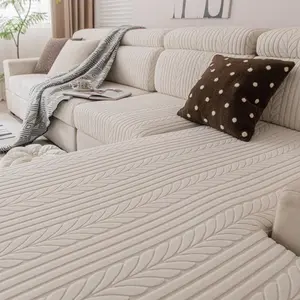 Solid Color Sofa Cover, Couch Cover, 1 Count Soft Comfortable Breathable Sofa Slipcover, Dustproof Universal Sofa Protector for Home Living Room Office