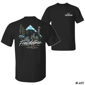 Gildan Women's Short-Sleeve Round Neck Cotton-Polyester T-Shirt - Comfortable, Stylish, Printed Everyday Outdoor Hunter Top with Fieldstone Wild Turkey Graphic