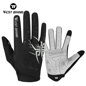 WEST BIKING Bike Gloves .Full Finger Racing Cycling Bike Gloves, Bike Breathable Shock Absorption Mountain Motorcycle Bicycle Cycling Glove