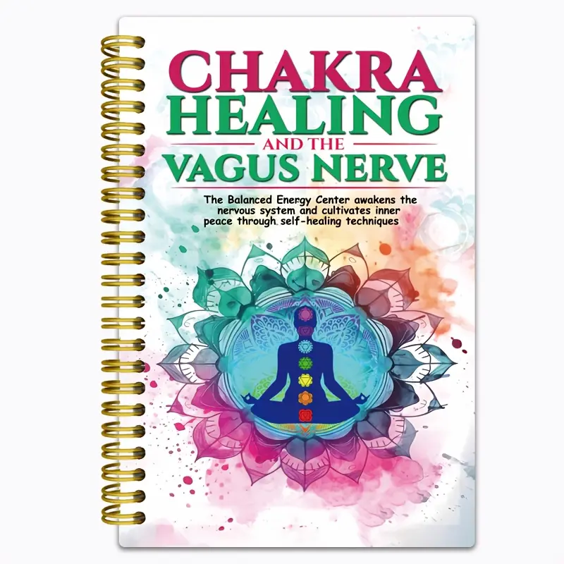 Seven Colors Energy Protection Notebook-5.5 x 8.3 inches, double-sided 50 pages, colorful mandala design for self-care, meditation and spiritual growth, ideal gift for family and friends, spiritual diary, Self improvement journal, colorful cover design