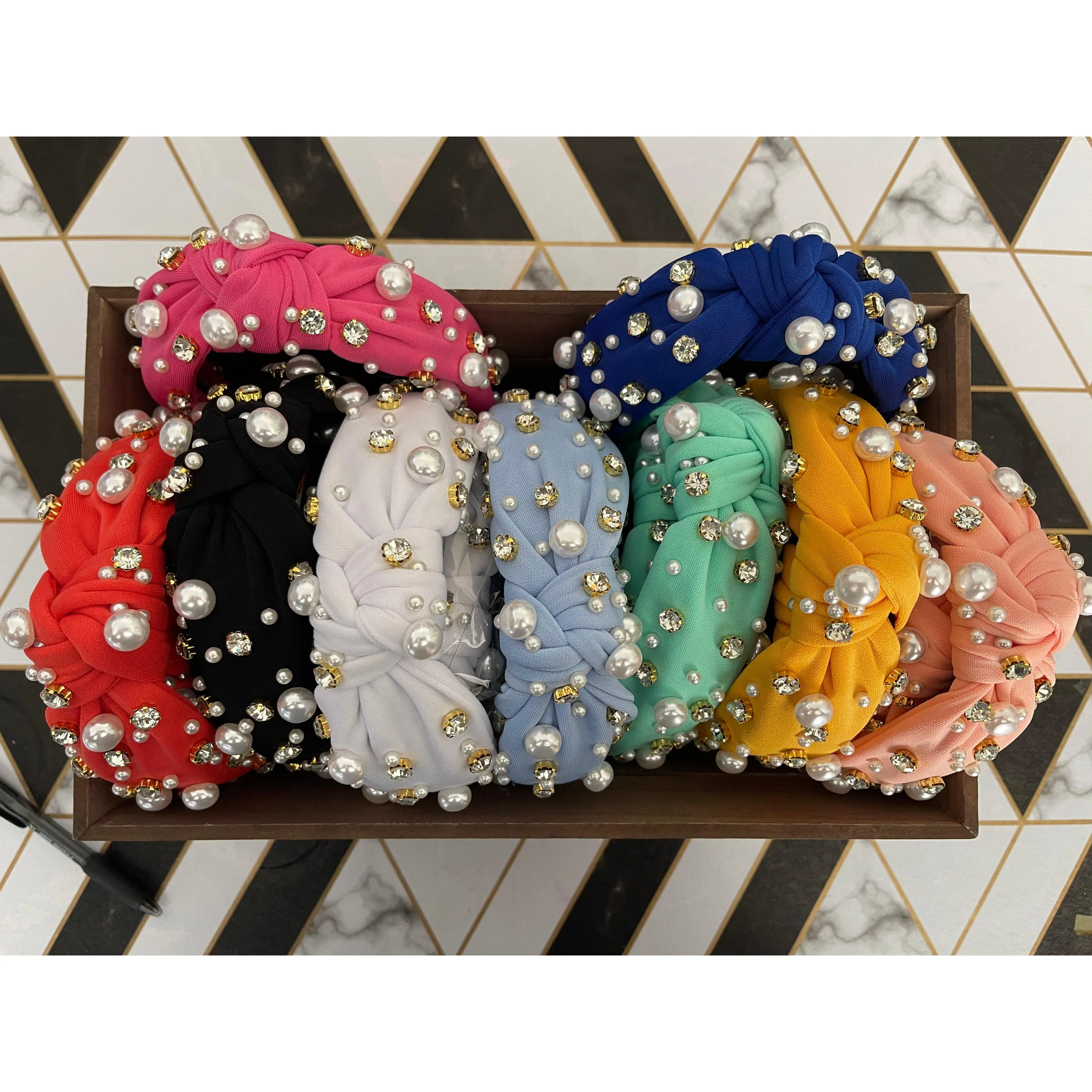 Chunky Pearl and Jewel Headbands