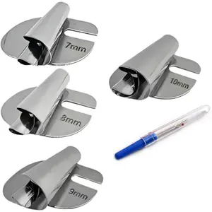 Sewing Rolled Hemmer Foot for Sewing Machine Sewing Rolled Hemmer Foot Sewing Machine Accessories of Guide Sewing Foot Rolled Hem (7/8/9/10mm)