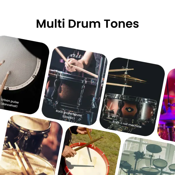 AeroBand PocketDrum2Max Electric Air Drum Sticks, Pedals, Bluetooth, USB MIDI Function, Electronic Drum Set for Adults, Kids, Professionals, Gift Percussion Instrument 5