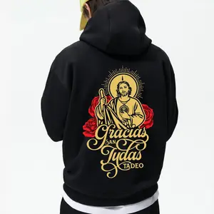 Gracias San Judas Tadeo Hoodie – Religious Catholic Saint Pullover– Made in USA