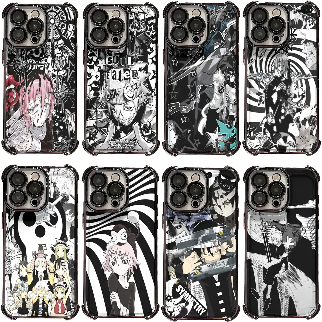 Soul Eater Crona Gorgon-Soul Evans Vintage Anti-Drop Eco-Friendly Phone Case for iPhone 17,17 Air,16 Pro Max,15,14 Plus,13,12,11 - Shockproof Cushions, Waterproof, Heavy Duty Protection Anime Fan Accessory, Contemporary Art