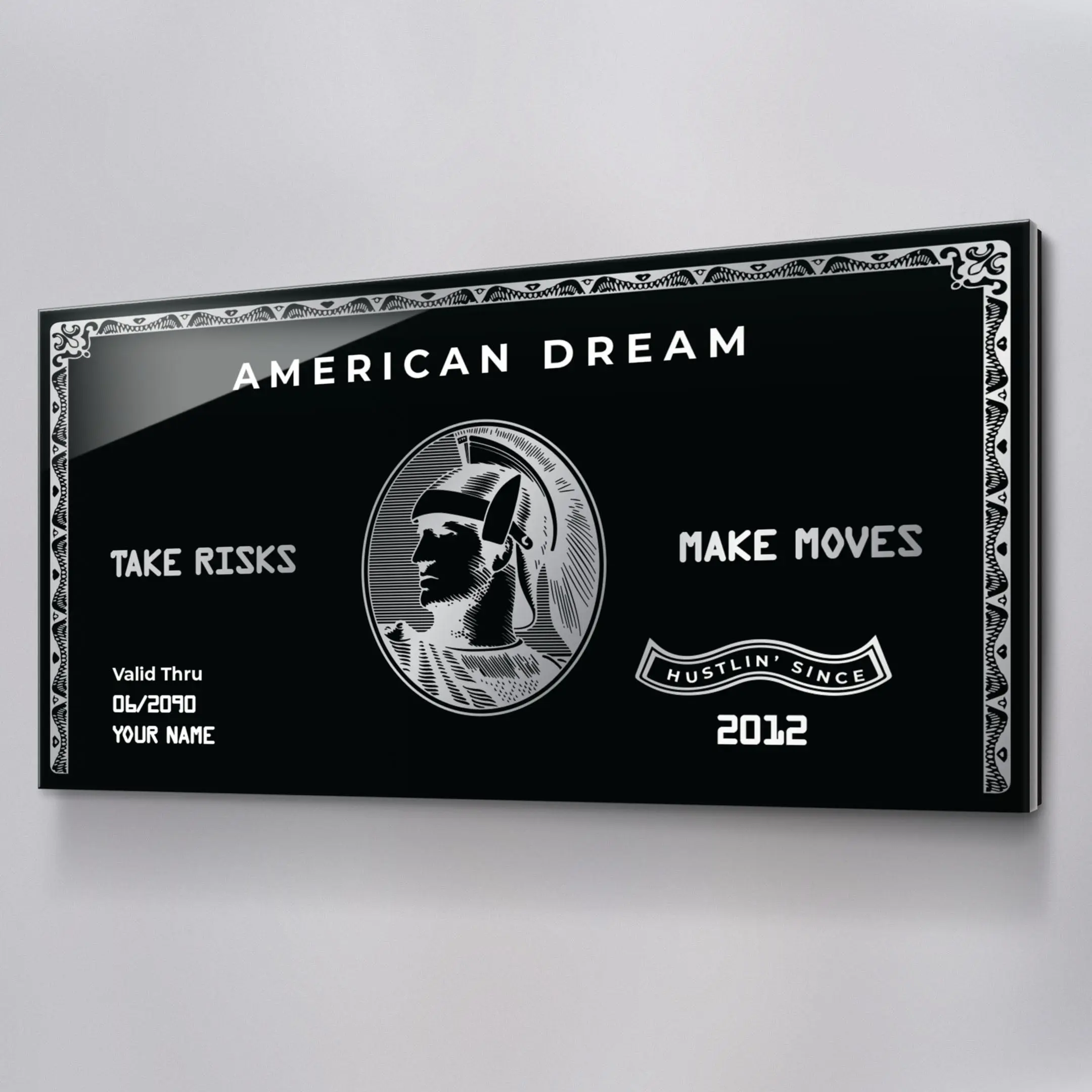 "American Dream" Card - Take Risks Make Moves