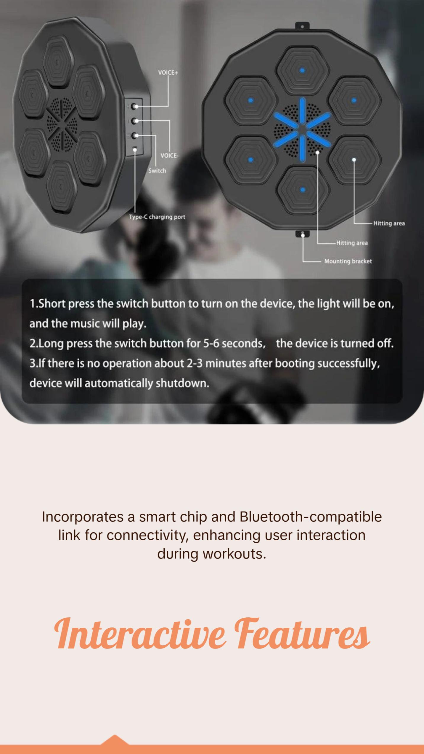 Electronic Boxing Machine Music Boxing Machine Intelligent Boxing Training Equipment