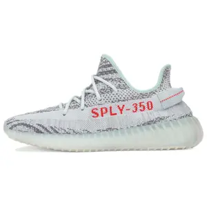 Adidas Originals Yeezy Boost 350 V2 Knit Low-Top Casual Sneakers for Men and Women in Ice Blue