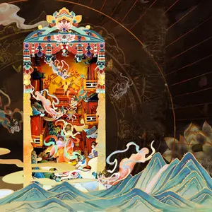 Book Nook Kit, DIY 3D Wooden Handmade Puzzle House Model, Desktop Decoration, LED Dust Cover, Perfect Gift for Adults & Teens