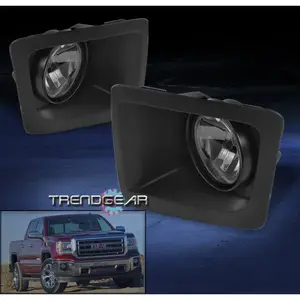 2014-2016 GMC SIERRA 1500 DENALI SLE SLT BUMPER DRIVING FOG LIGHTS SMOKE W/BULB
