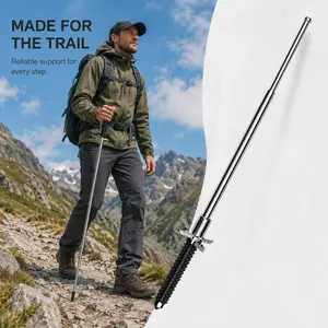 Retractable Anti-Slip Trekking Poles Portable Durable Hiking Sticks for Outdoor Use