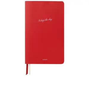 Papier Today's The Day Vegan Leather Softcover Notebook in Red