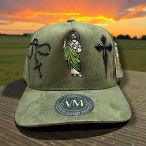 Saint Jude Hat suede olive Cap SnapBack