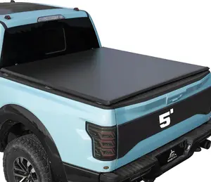 Truck Bed Tonneau Cover Compatible with Ford Ranger 2019 2020 2021 2022 2023 5 ft Short Box, Soft Roll Up Style，Cars accessories
