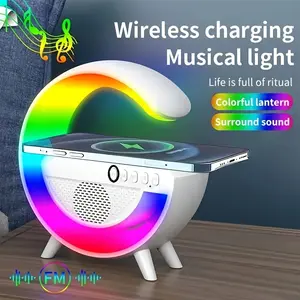 Portable Speaker Sunrise Alarm Clock Wake-Up Light, Bedroom Alarm Clock Suitable for Sleep, Dormitory, Gift, Ideal for Bedrooms and Dorms