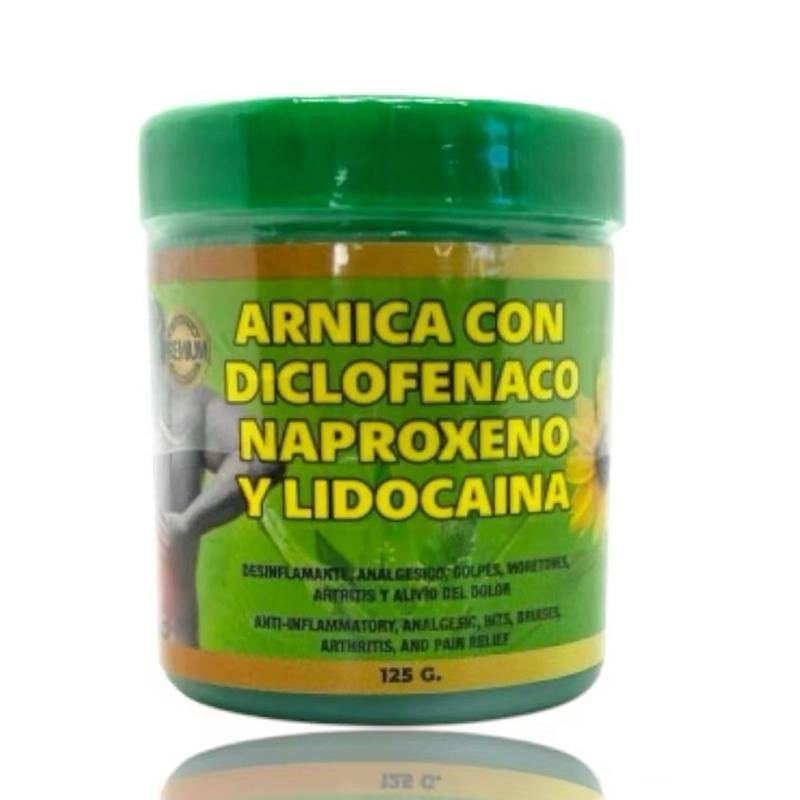 (6 pack) Arnica Formula y Lidocaina Mejorada pomada muscular 125g - Arnica Deep Massage Balm – 125g | Soothing Full-Body Care Cosmetic Oil