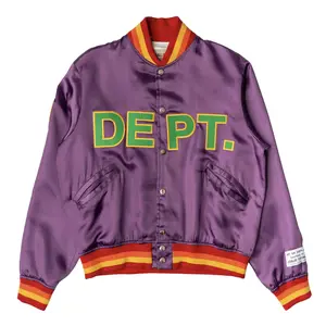Gallery Department MVP Patch Satin Jacket Purple Multi