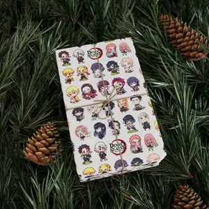 Kawaii Anime Birthday Wrapping Paper | Funny Wrapping Paper | Birthday Wrapping Paper | Cute Wrapping Paper | Manga Gift Wrap | Otaku Gift