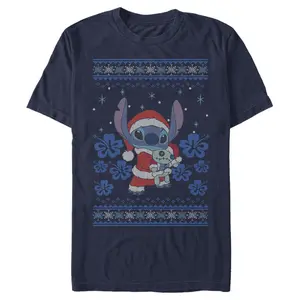 Men's Lilo & Stitch Christmas with Scrump T-Shirt