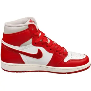 Women's Jordan 1 Retro Hi OG Lt Iron Ore/Varsity Red-Sail (DJ4891 061)