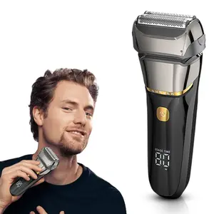 Gertzy Men's Electric Trimmer Shaver USB Rechargeable Wet Dry Grooming Kit, Gentle Daily Shaving Razor, Ideal Father's Day Gift for Him