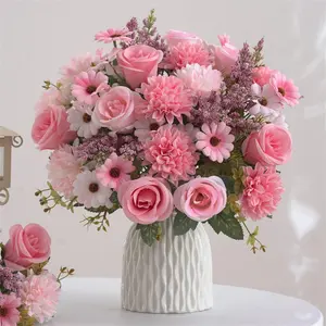 Artificial Tulip Sunflower Peony Flowers with Stems for Indoor Outdoor Decor Vase Home Porch Garden Yard and More