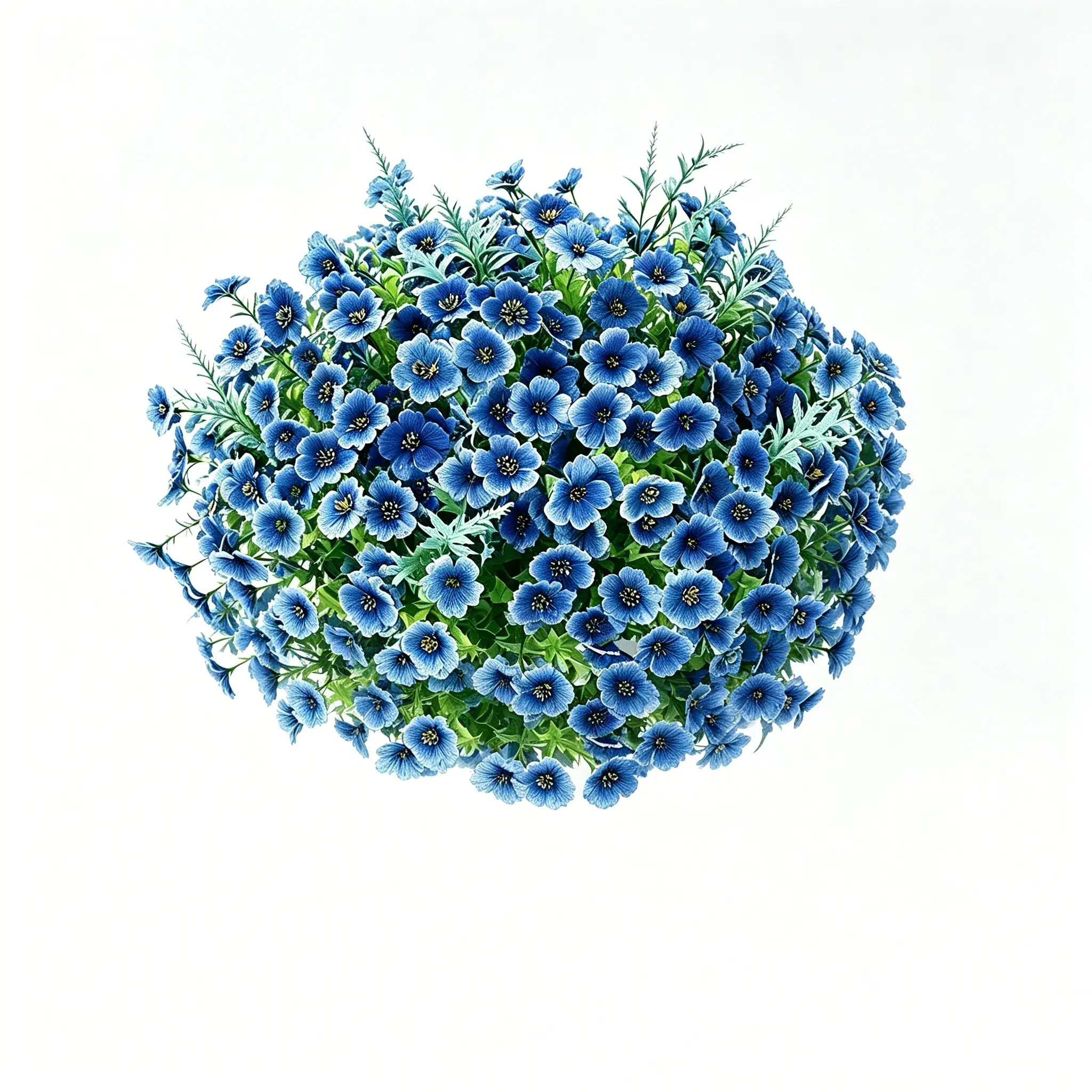 UV Resistant Artificial Flowers 24 Bundles, Fake Silk Daisy Eucalyptus Lavender Mix Bouquets, Outdoor & Indoor Spring Decorations Plants, Artificial Decorative Flower Balls