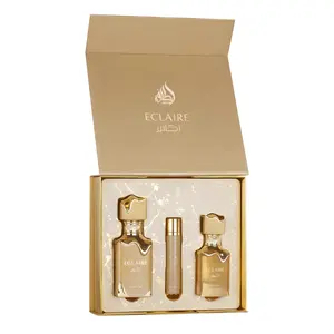 Lattafa Set Eclaire  3 Pcs 3.4 Oz Edp + 12Ml Travel Spray + 50Ml Hairmist Women