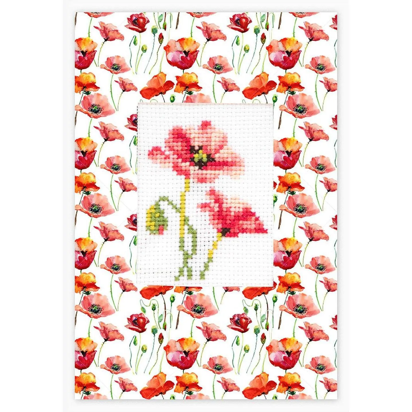 Post Card Counted Cross-Stitch Kit by Luca-S SP-56L