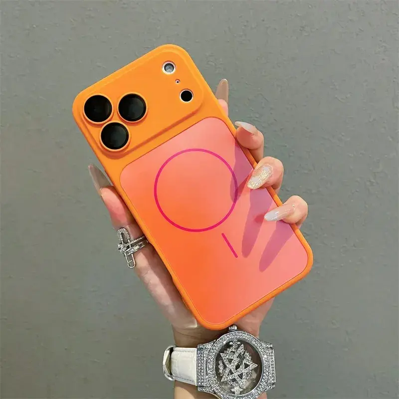 Luxury Soft Liquid Silicone TPU MagSafe Case, Magnetic Solid Color Matte Slim Cover for iPhone 17 Air, 17, 16, 15, 14, 13 Pro Max, 13, 12