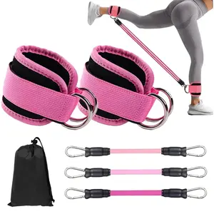 Ankle Straps Resistance Bands Set Fitness Workout Exercise Equipment Ankle Weight Yoga Elastic Fitness Band For Gym Man Woman