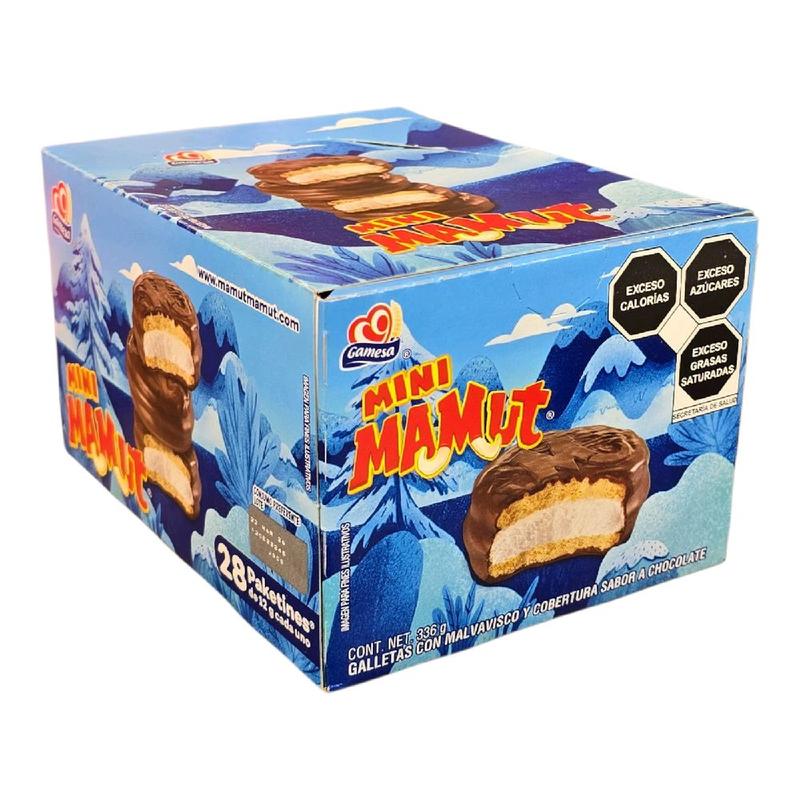 Mini Mamut soft marshmallow center chocolate coated cookie (28 pc) or  Mamut (8 pc) or Chocolatines (8 pc) Gamesa Cookies (Galletas)