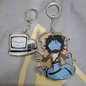 Pressure Roblox Acrylic Charm Keychains, Sebastian Solace, Painter Acrylic Keyrings, Cute Gift, Pressure Roblox Keychains, Kawaii Keychain Accessories