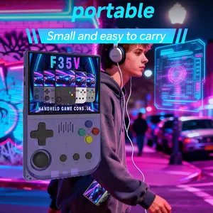 Handheld Classic Game Console, 64GB Memory Portable Retro Game Console,30 Emulators , 3.5 Inch IPS HD Screen, Rechargeable 4000Mah Battery, Games Gaming Consoles, Gifts