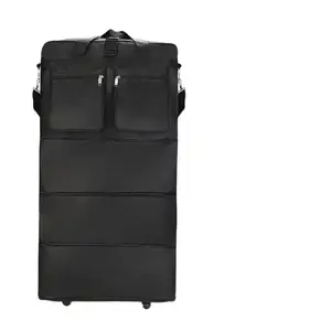 travel essentials  Large-capacity foldable waterproof  bag with wheels, easy to store and pack more items. portable storage folding  stylish multifunctional Spinner Expandable out doors  bag for  lightweight space wet Duffle luggage duffle bag garment