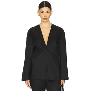EAVES Iyla Shirt Blazer in Black