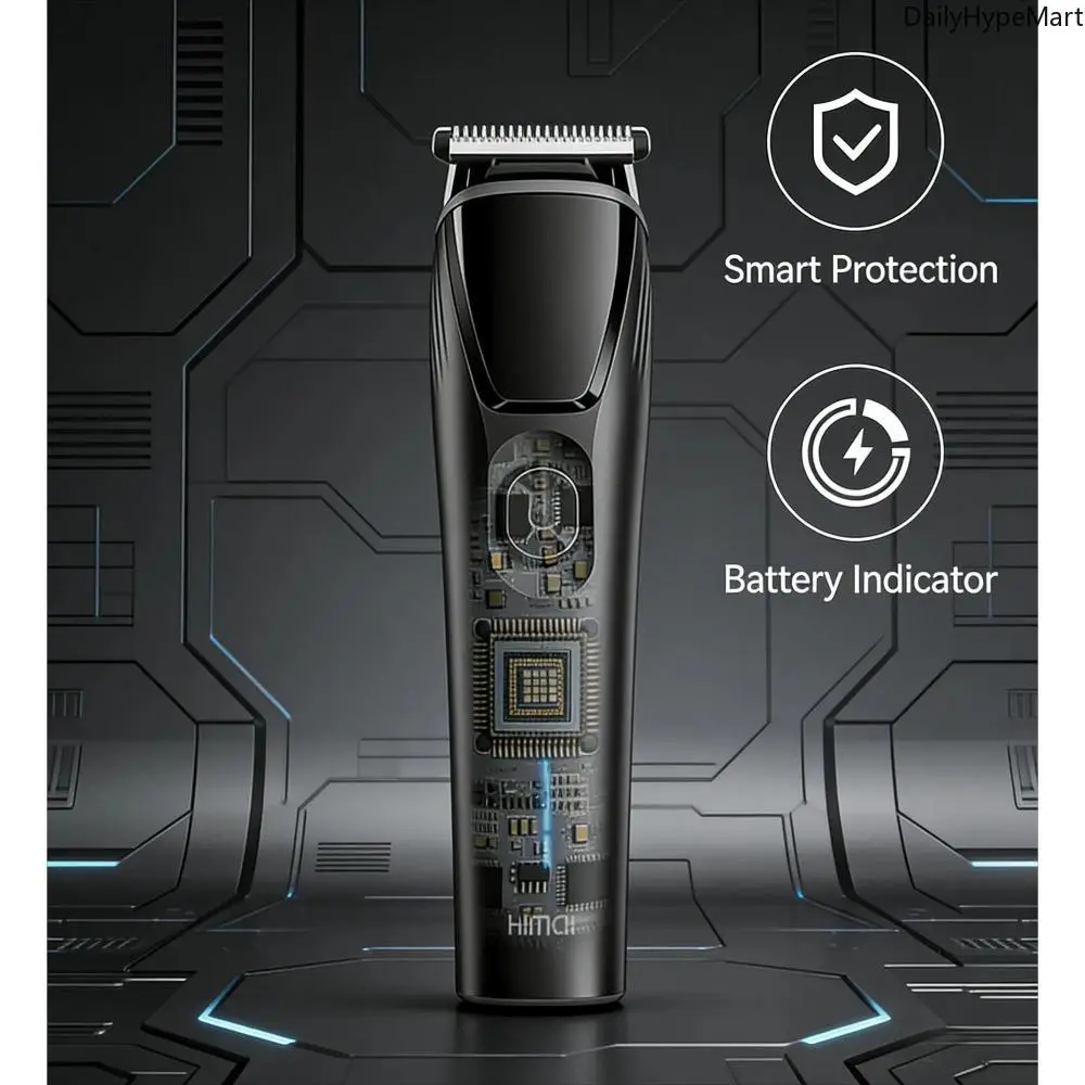 Men's Professional Cordless Hair Clipper & Trimmer Set, Barber Equipment with Cordless Hair Clippers