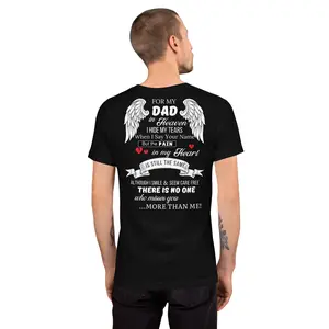 My Dad In Heaven | Custom Memorial Shirt Cotton Fabric Menswear Soft