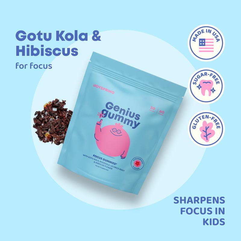 JoySpring Genius Gummies – Focus Gummies for a Calmer & More Focused Mind