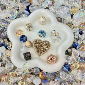 Acrylic Beads Mix 16mm for DIY Projects Bracelets Phone Charms Necklaces Beadable Pens Anklets Hair Beads Bag Chains Earrings Rings Hair Ropes Handmade Gifts Beaded Jewelry Summervibes