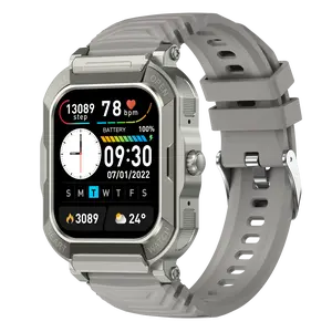 [Flash Deals] Tukio 2026 Military Smart Watch for Men 1.91'' Fitness Tracker with IP68 Waterproof Step Counter Sleep Monitor 110+ Sport Modes Compatible with Android & iPhone Wearable