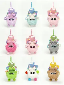Colorful Plush Elf Charm Pendant, Creative Hanging Decorations, Hot Selling Exports, Doll Bag Charms, Phone Colorful Lanyards, Puffies Keychain, Cute Soft Keychains