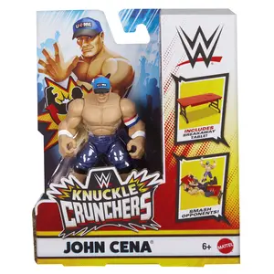 John Cena (Blue) - WWE Knuckle Crunchers 6 Mattel WWE Toy Wrestling Action Figure