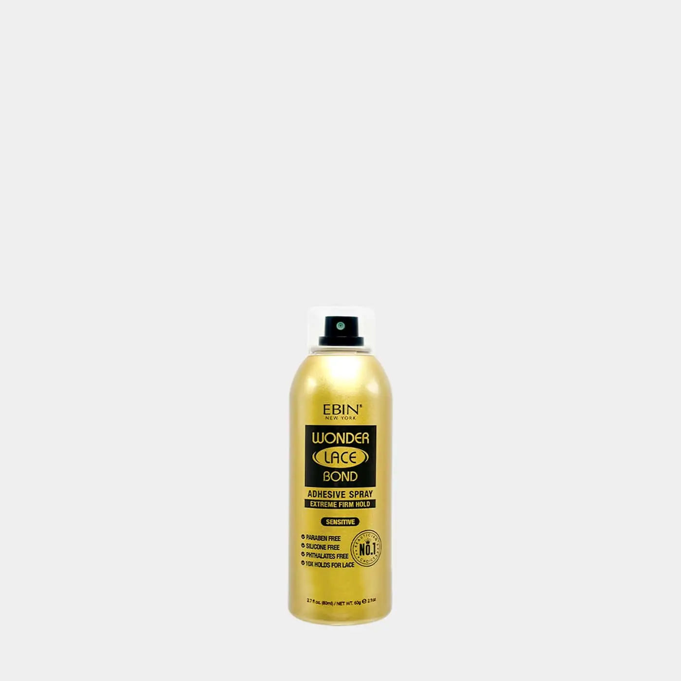 Ebin New York Wonder Lace Bond Adhesive Melting Spray, Gentle Extreme Firm Hold for Sensitive Skin, Quick Dry Wig Glue, 2.7 oz / 80 ml