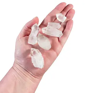 Clear Quartz Point Master Healer Amplifier of Energy Intention Spiritual Tool for Healing Meditation Divination & Clarity Universal Stone Chakra Balancing Intuitive Crystal