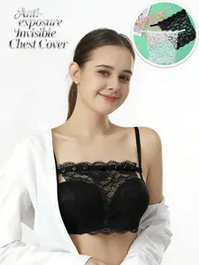 Women's Chic Lace Bralette Set, Three-Piece Adjustable Straps Design, Soft Breathable Fabric, Ideal for Everyday Wear & Casual Underwear